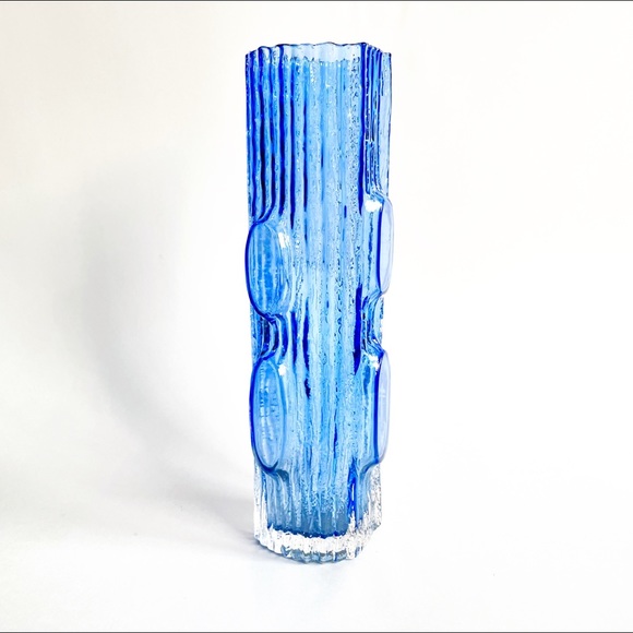 MCM Wayne Husted Blenko Vase - Ice Blue